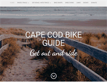Tablet Screenshot of capecodbikeguide.com